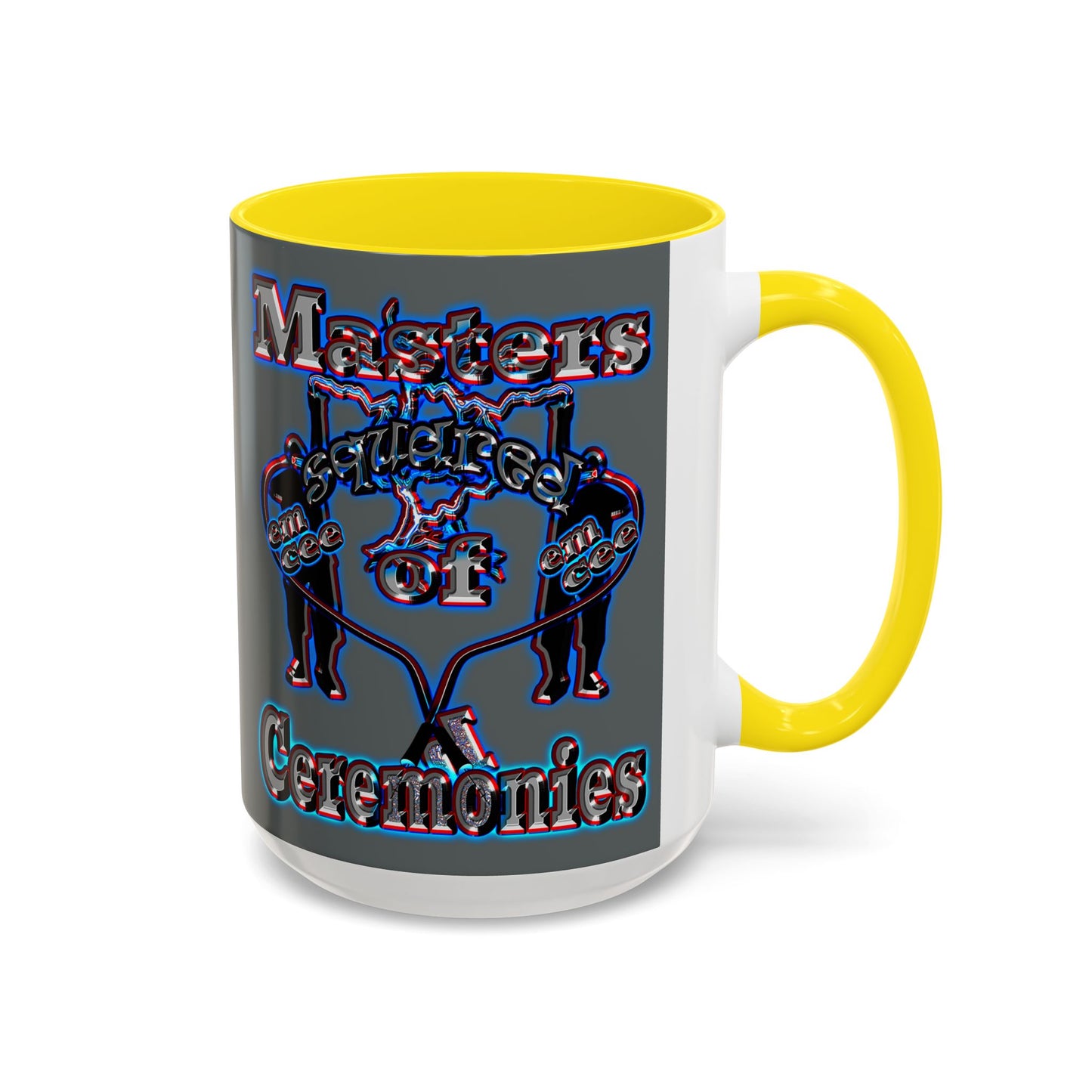 em cee squared - Accent Mug (dark grey)