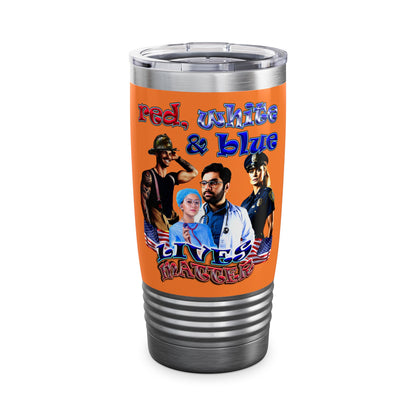 rw&b lives matter - Ringneck Tumbler, 20oz (crusta)