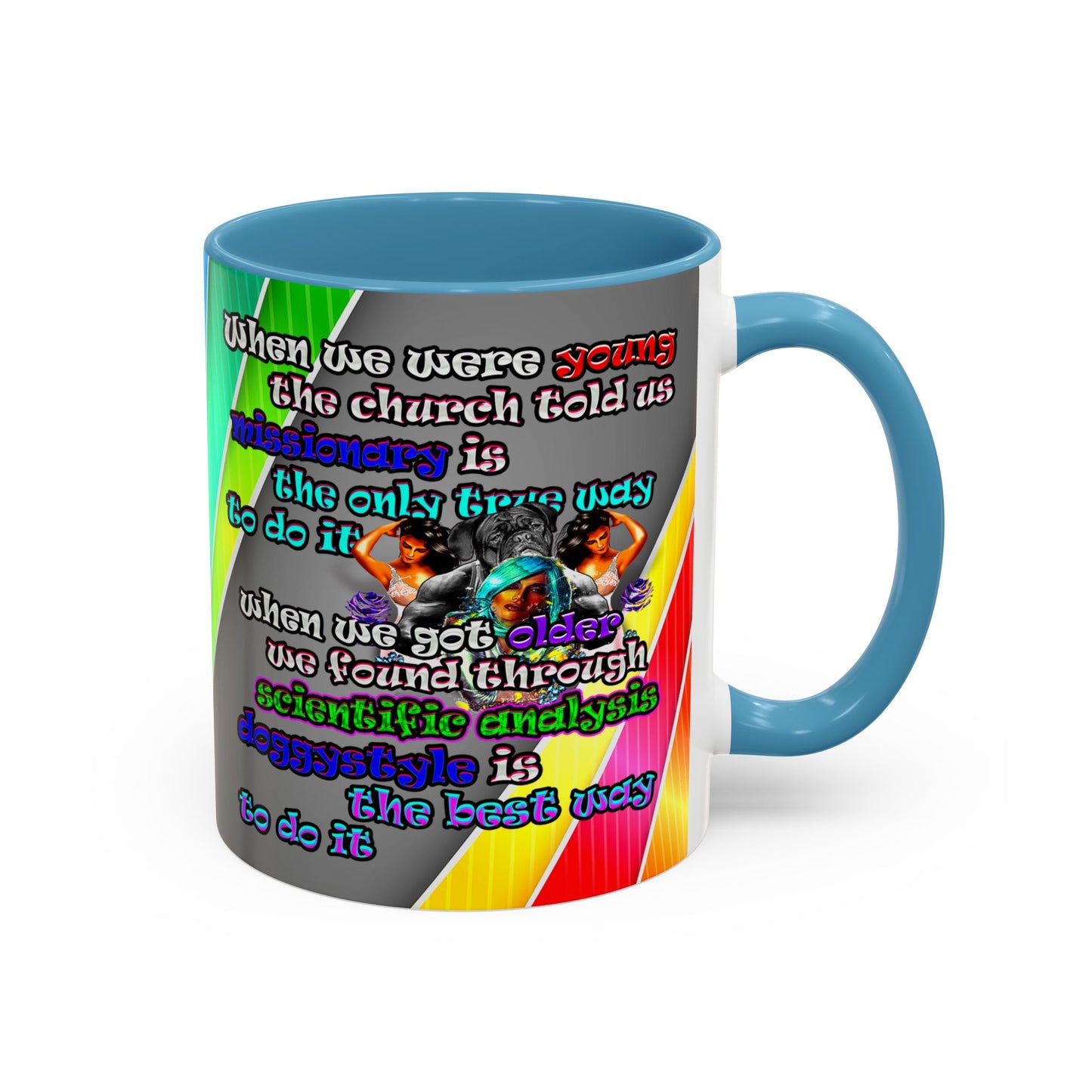 doggystyle - Accent Mug (rainbow split)