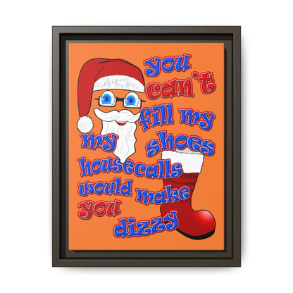 santa's shoes - framed canvas art (crusta)
