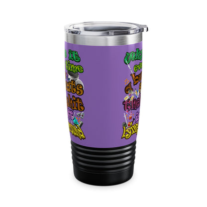 the bum's shit - Ringneck Tumbler, 20oz (light purple)