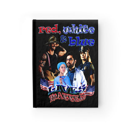 rw&b lives matter - journal-lined (black)