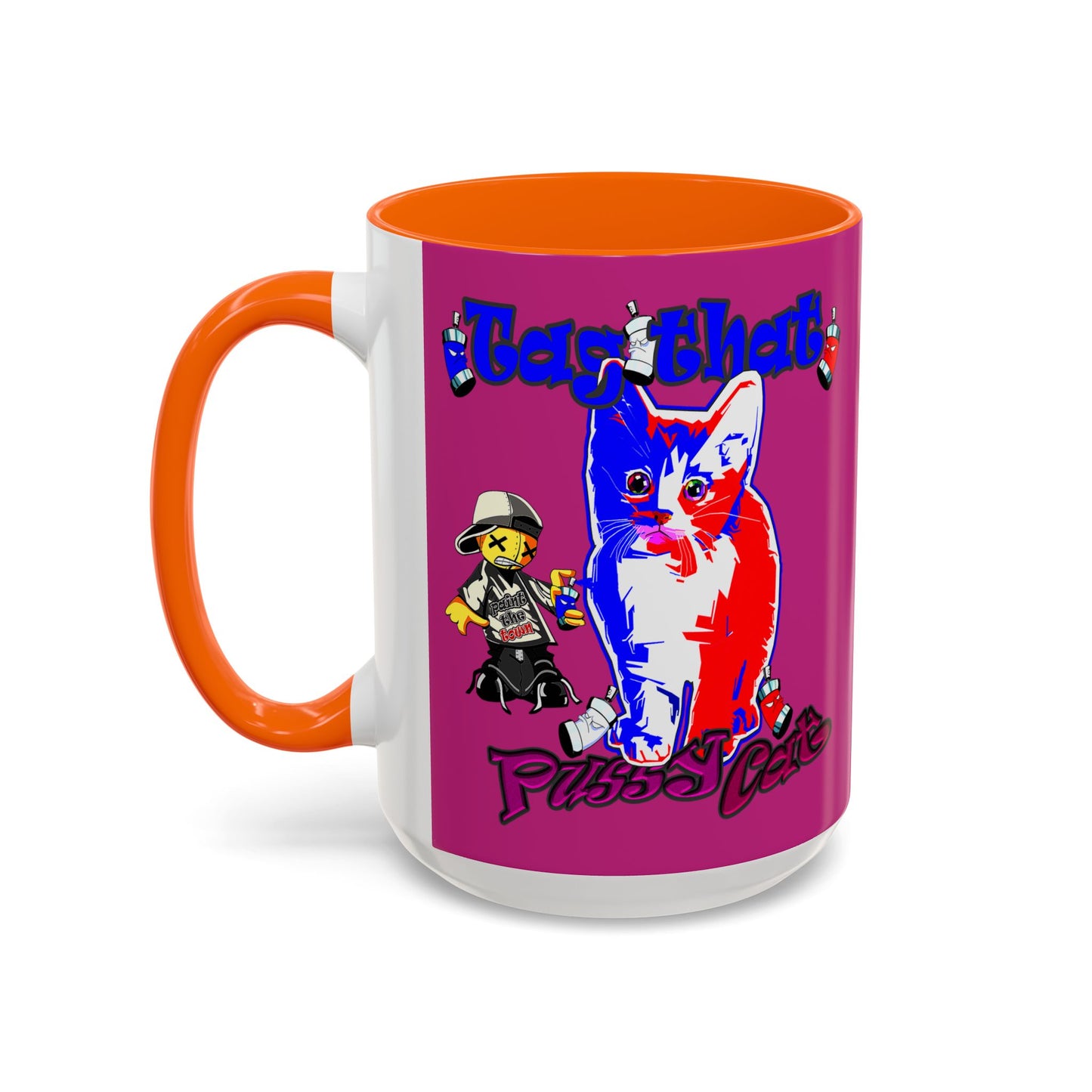 tag that - Accent Mug (pink)