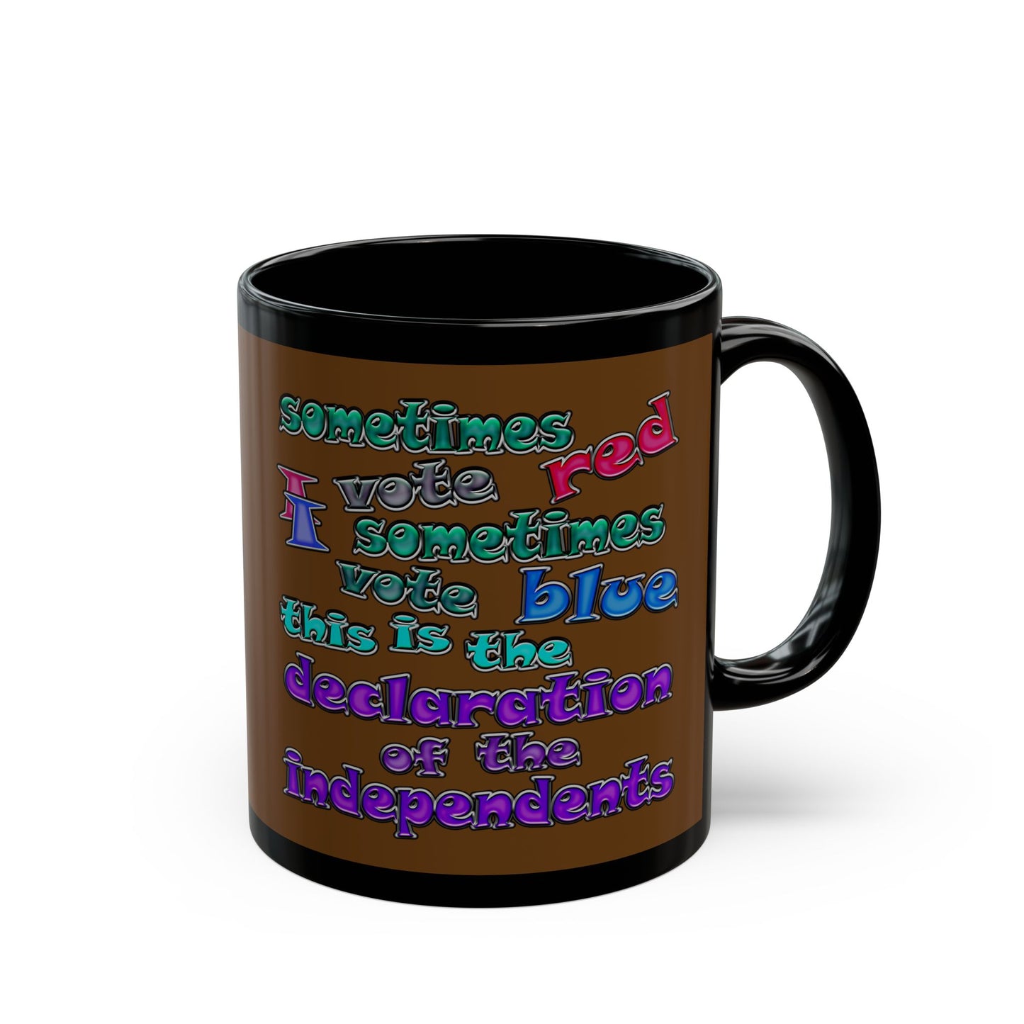 declaration of the independents - Black Mug (brown)