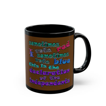 declaration of the independents - Black Mug (brown)