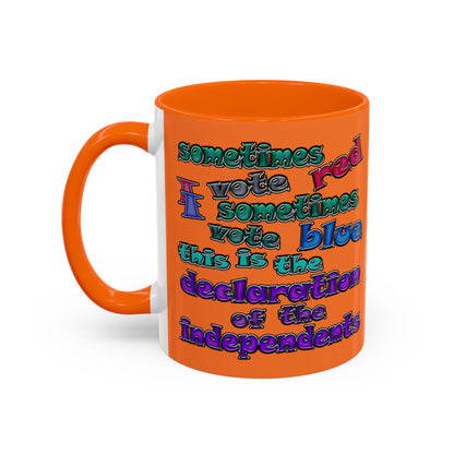 declaration of the independents - Accent Mug (crusta)
