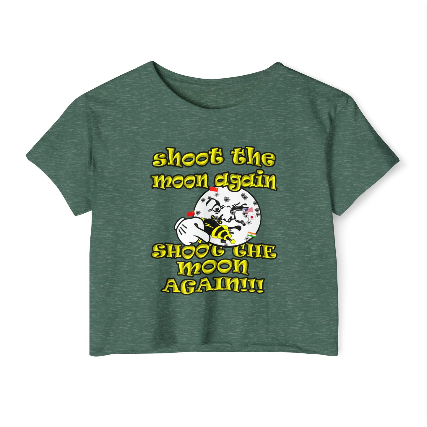 shoot the moon again - Women's Festival Crop Top