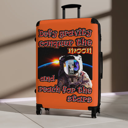 defy conquer reach - Suitcase (orange)