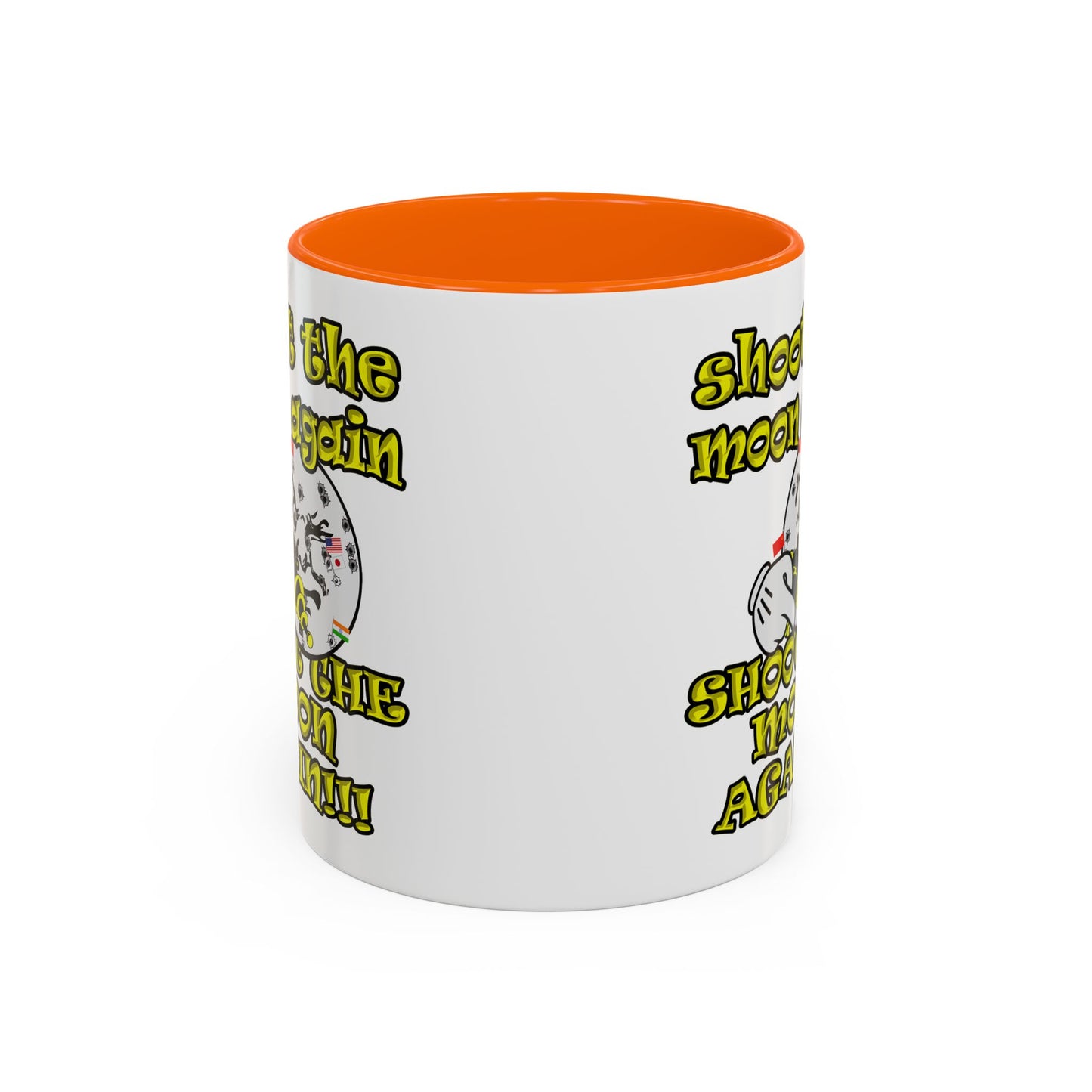 shoot the moon again - Accent Mug (white)