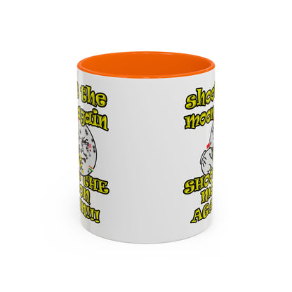 shoot the moon again - Accent Mug (white)