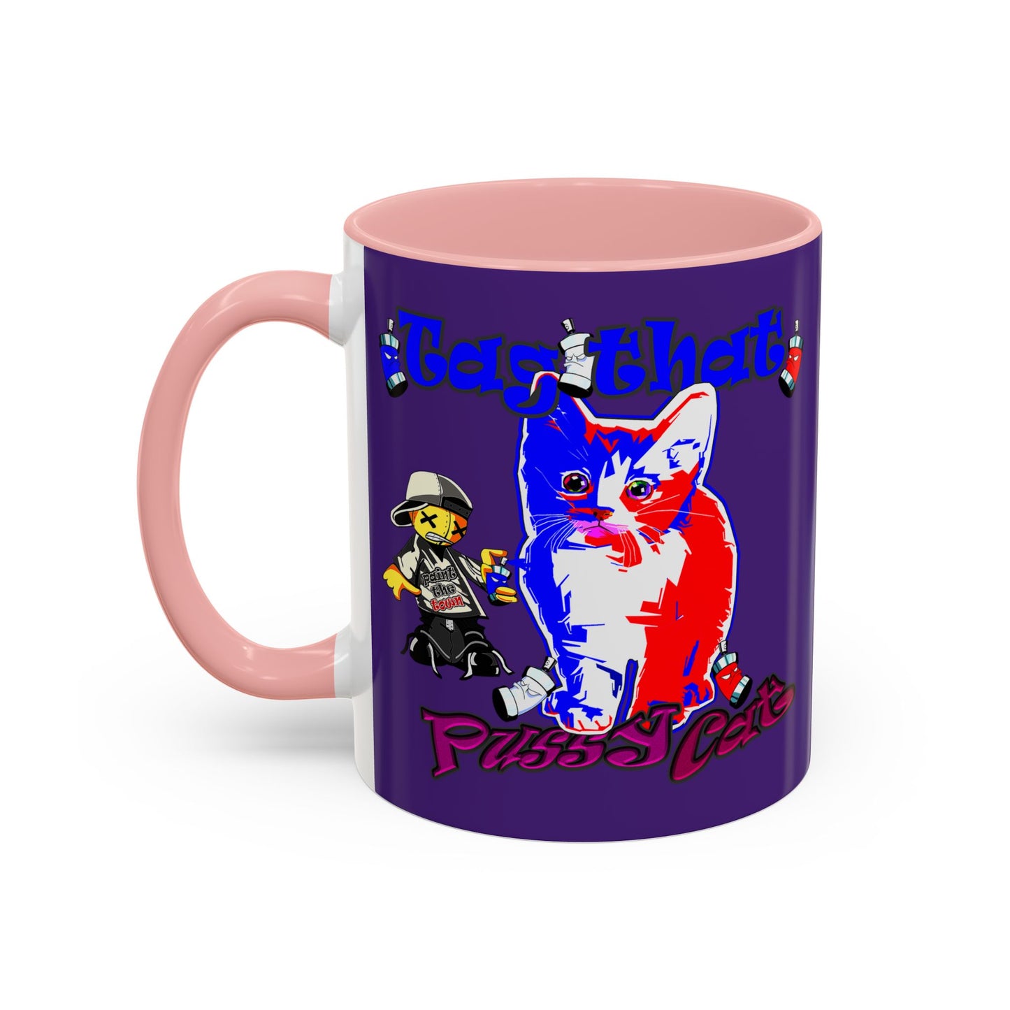 tag that - Accent Mug (purple)