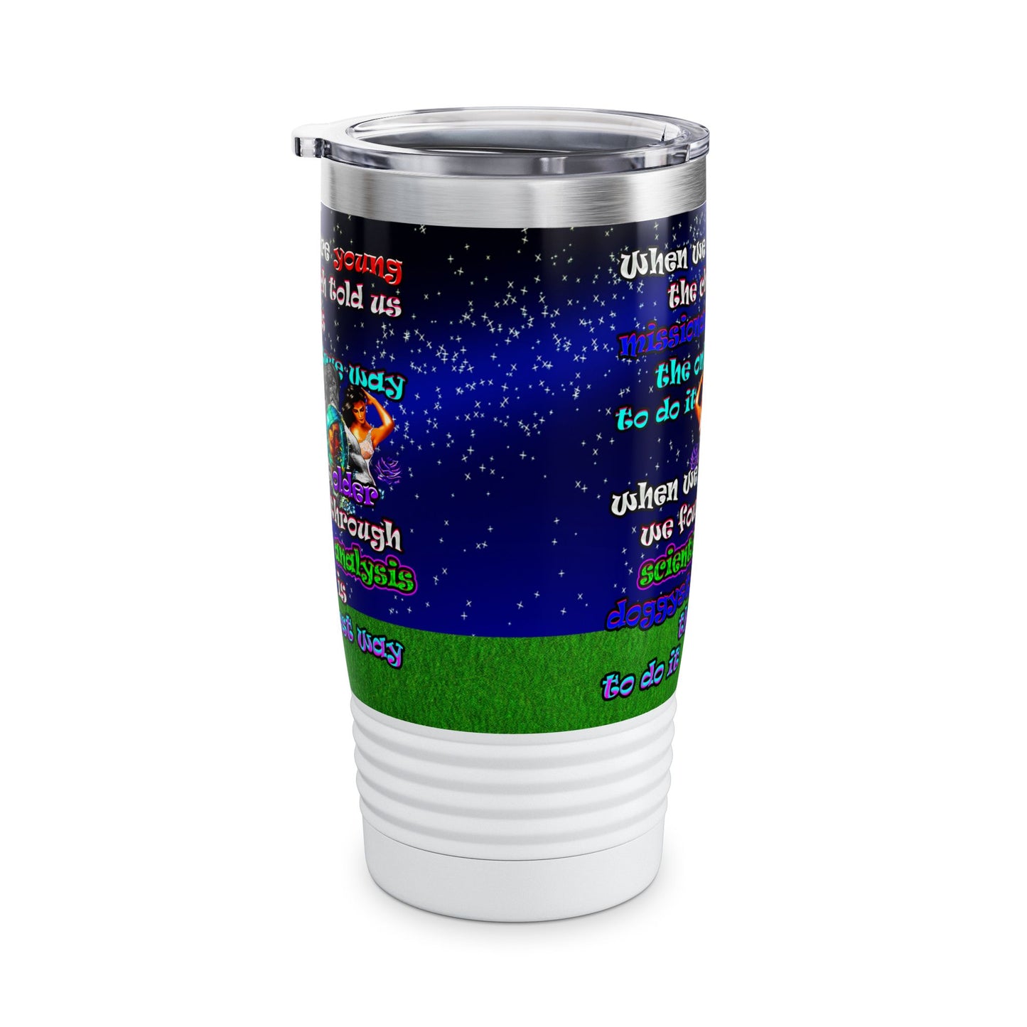 doggystyle - Ringneck Tumbler, 20oz ('snoops' background)