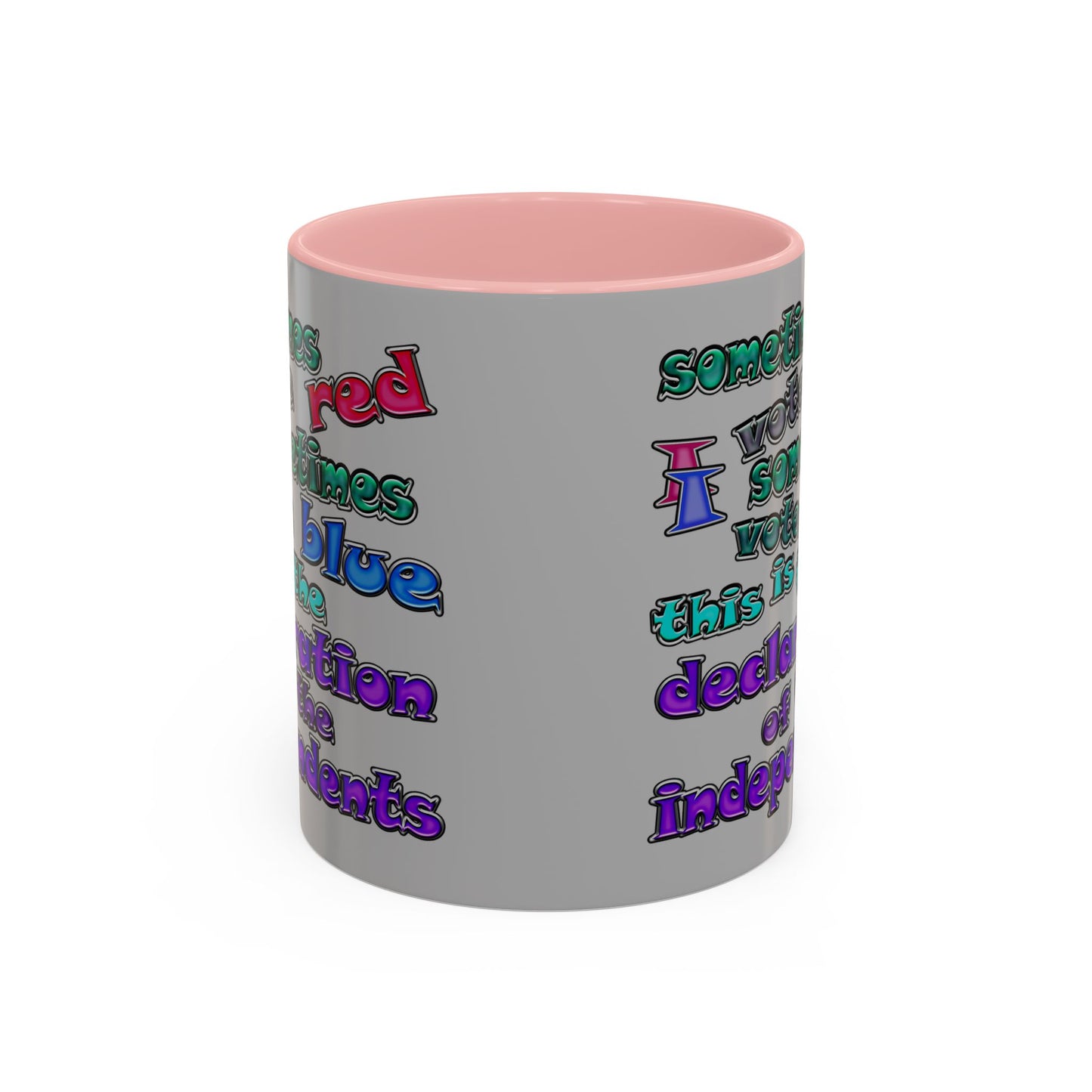 declaration of the independents - Accent Mug (light grey)