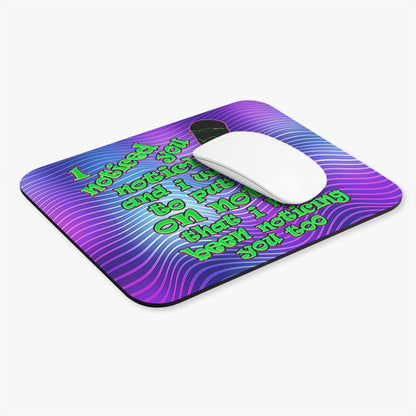 noticed you noticing - Mouse Pad (Rectangle) (purple wave)