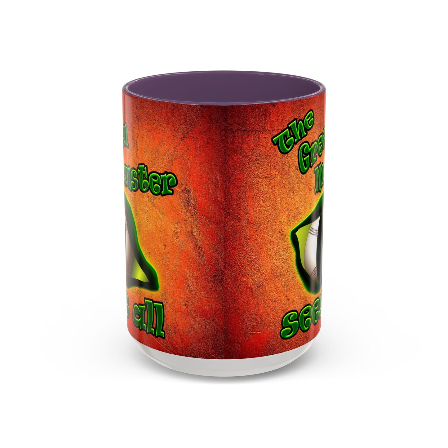 green monster - Accent Mug (burnt orange)