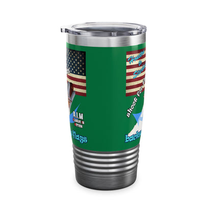 shoot for the stars - Ringneck Tumbler, 20oz (dark green)