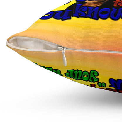 high noon - Spun Polyester Square Pillow - (color blur)