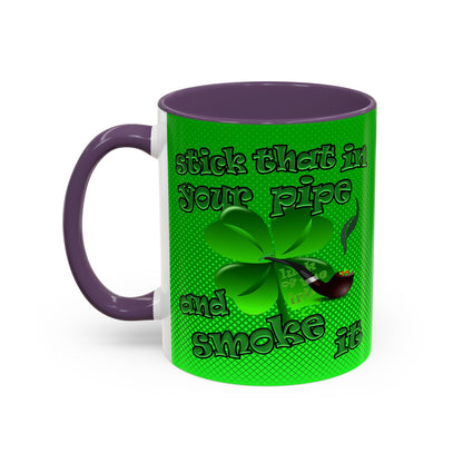 celtics logo - Accent Mug (logo green)