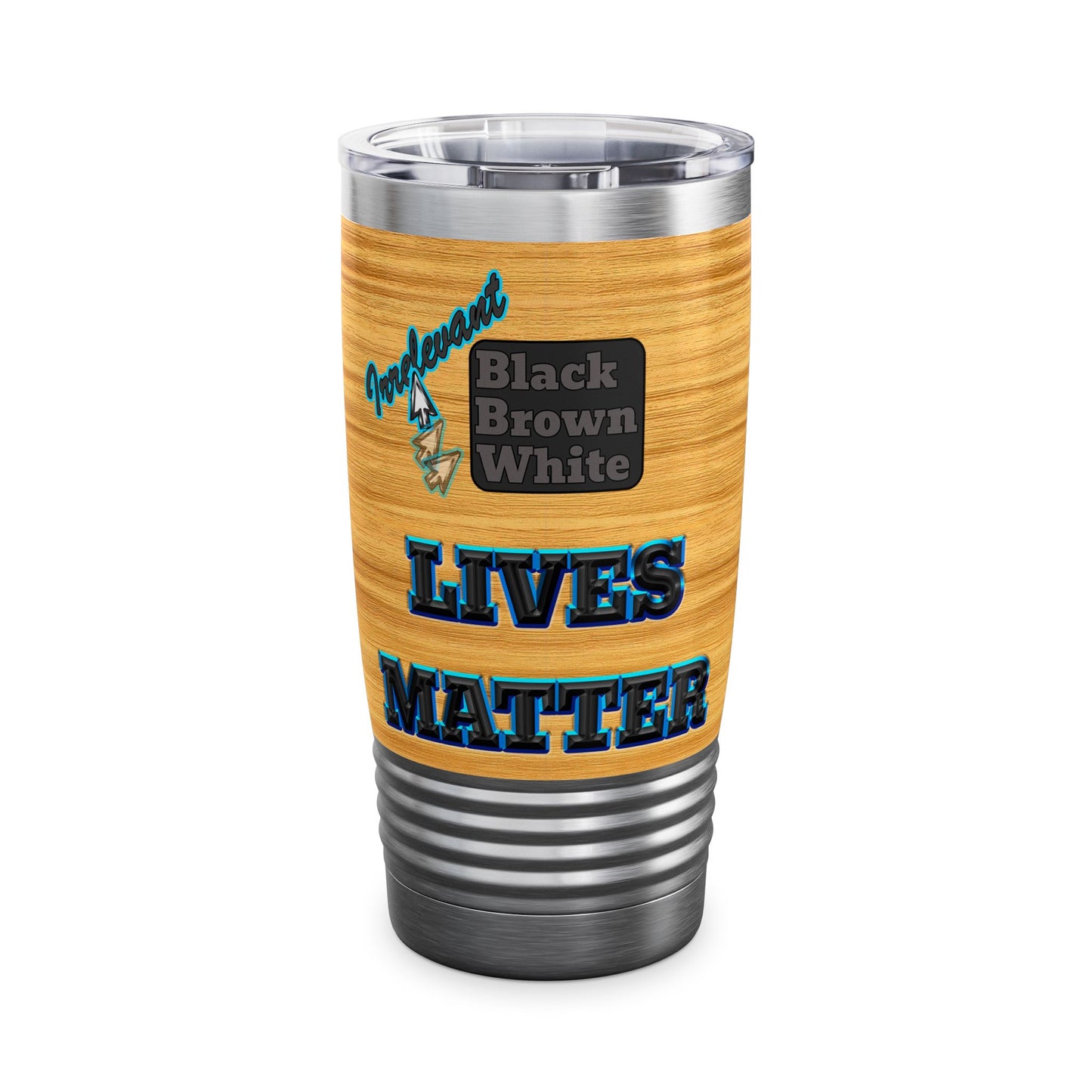 irrelevant - Ringneck Tumbler, 20oz (butterscotch wood finish)