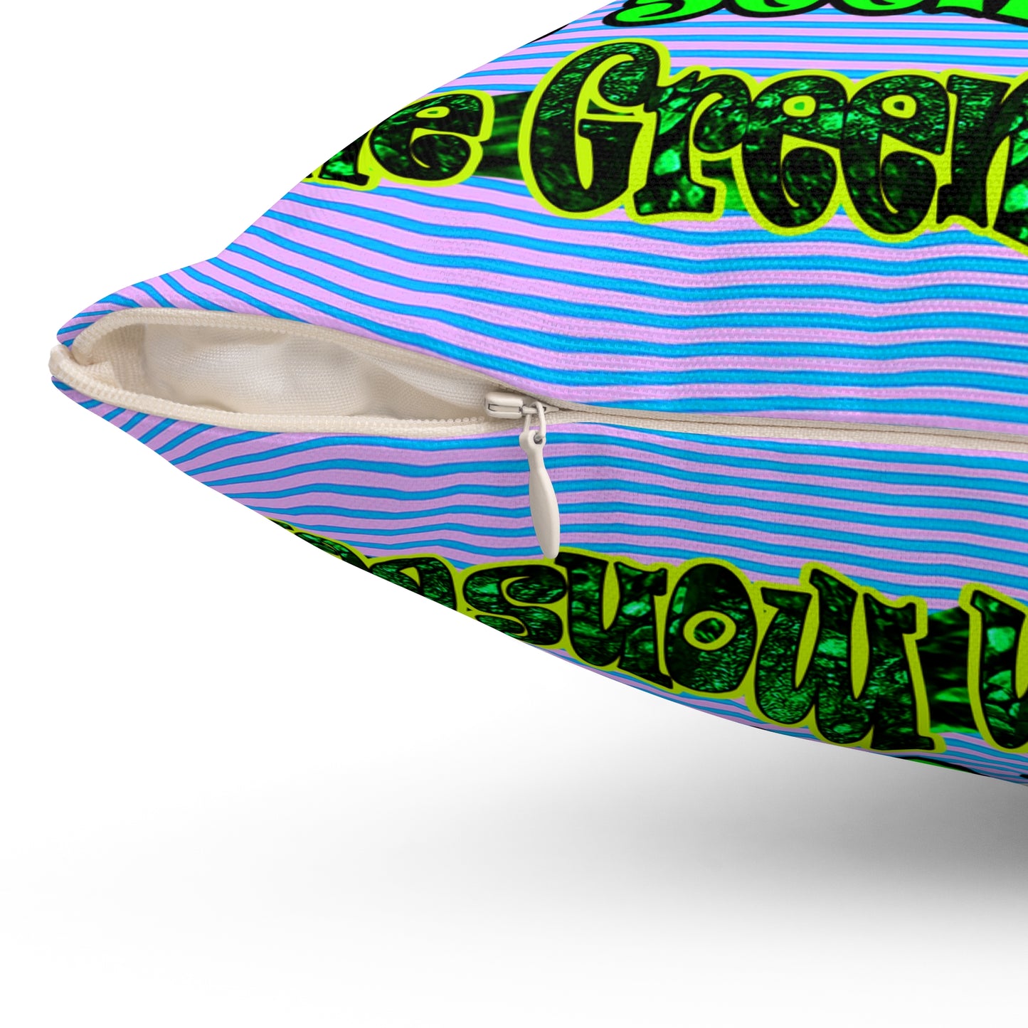 christmas spirits of boston - Spun Polyester Square Pillow - (light blue-purple wave)