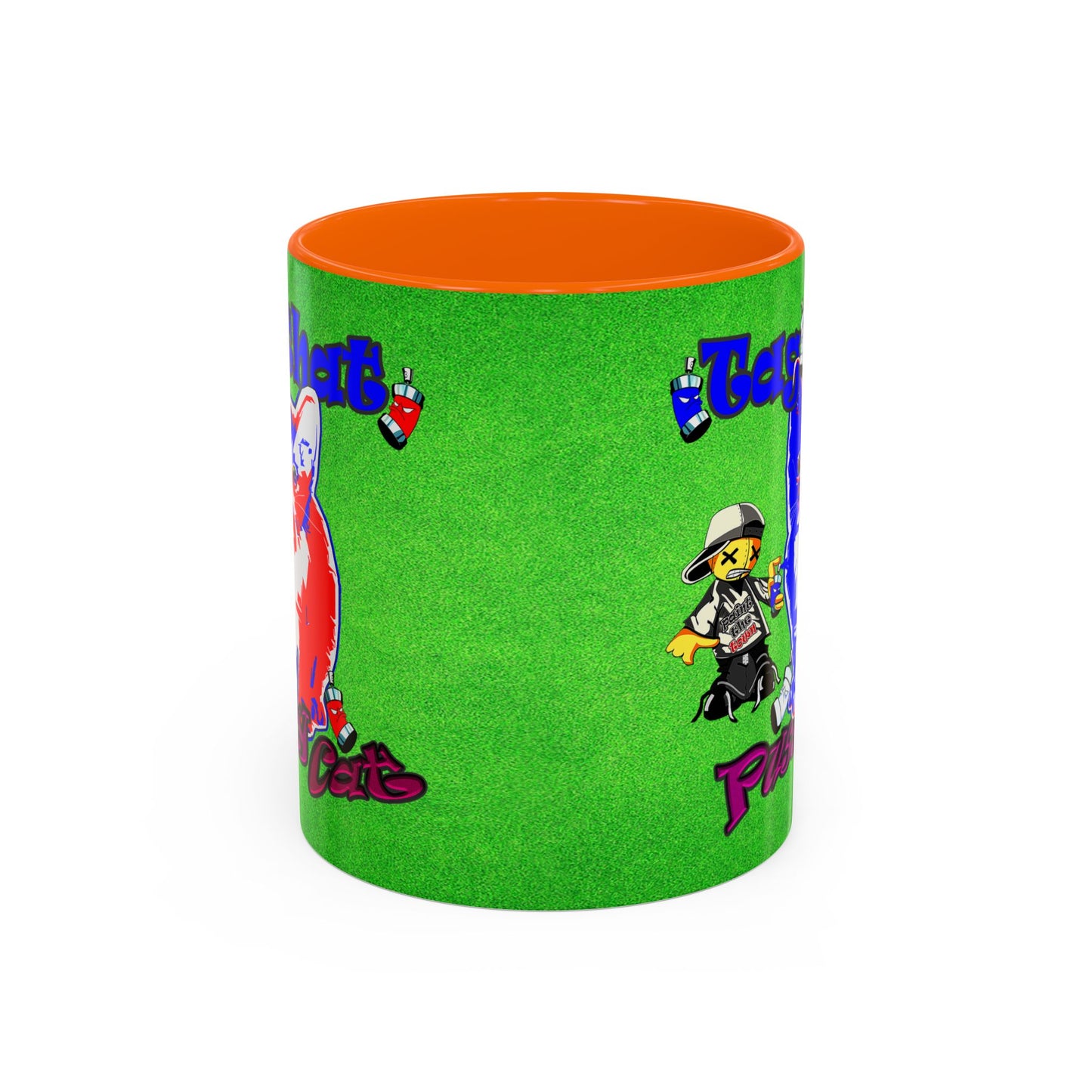 tag that - Accent Mug (green turf)