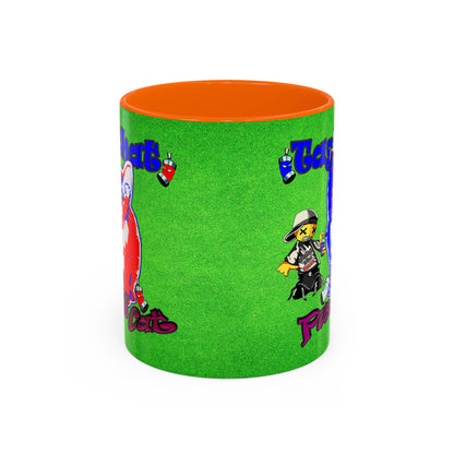 tag that - Accent Mug (green turf)