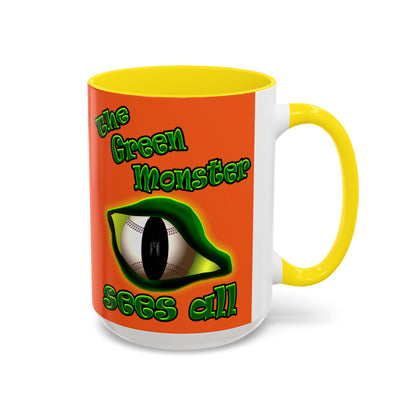 green monster - Accent Mug (orange)