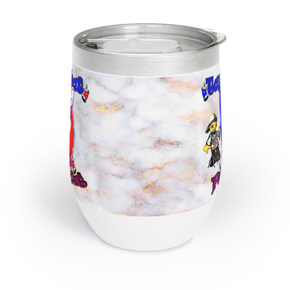 tag that - Chill Wine Tumbler (white marble)