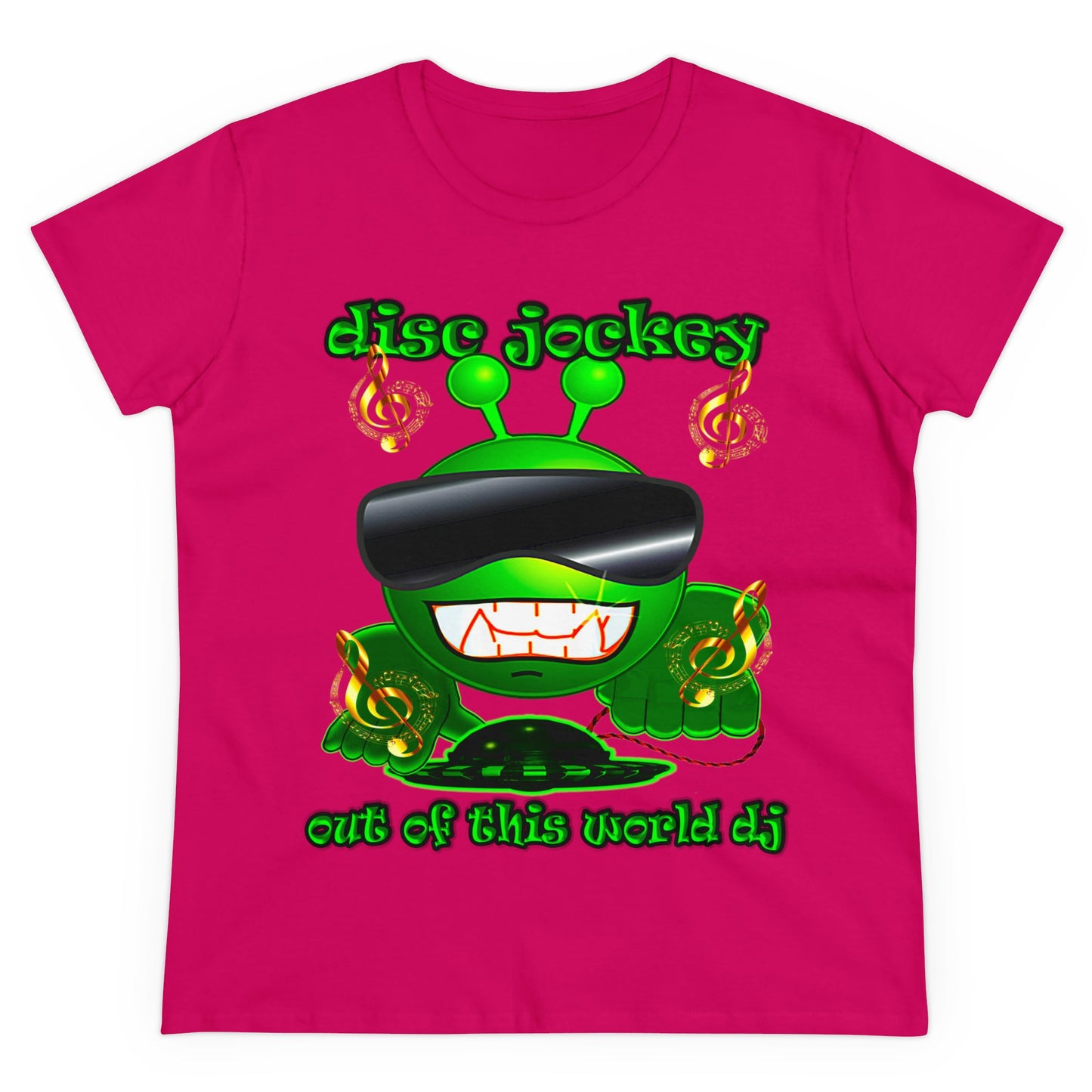 disc jockey - Women's Midweight Cotton Tee