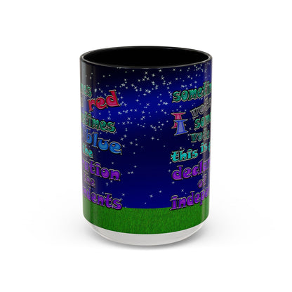 declaration of the independents - Accent Mug ('snoops' background)