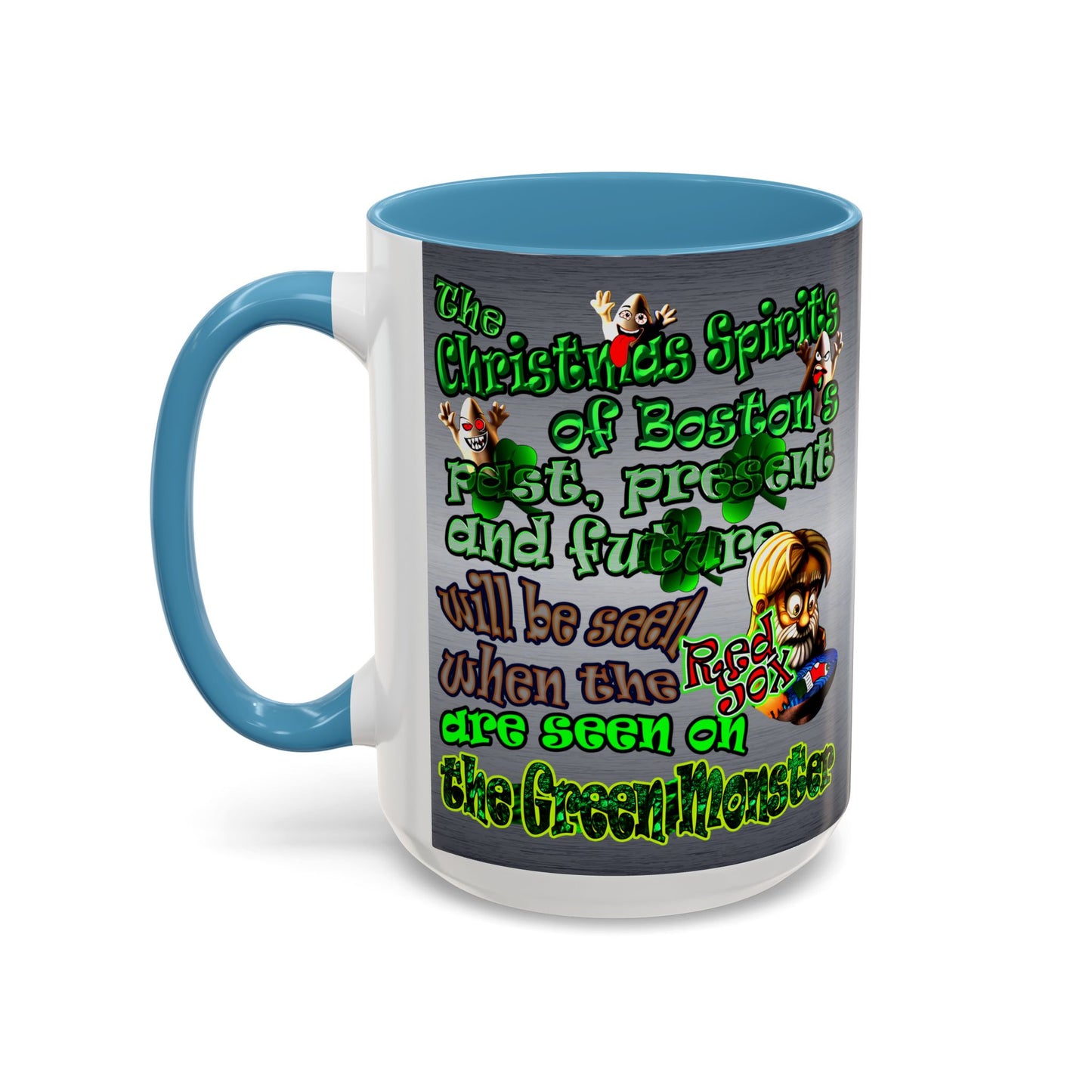 christmas spirits of boston - Accent Mug (brushed nickel)