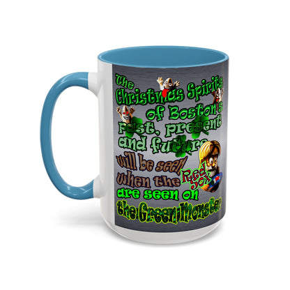 christmas spirits of boston - Accent Mug (brushed nickel)