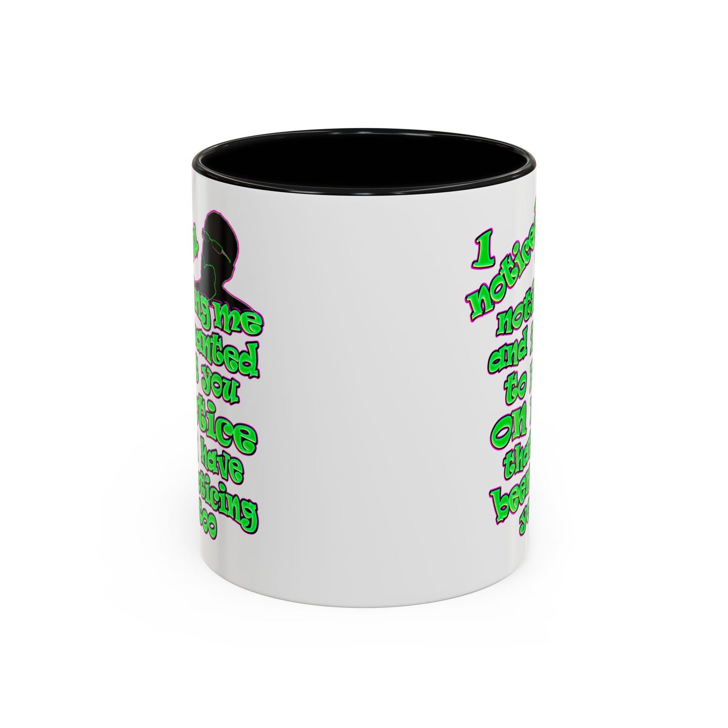 noticed you noticing - Accent Mug (white)
