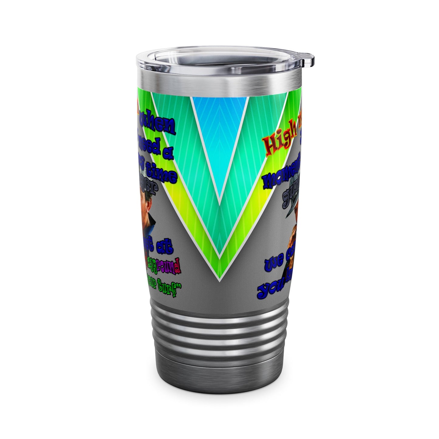 high noon - Ringneck Tumbler, 20oz (rainbow split)