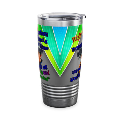 high noon - Ringneck Tumbler, 20oz (rainbow split)