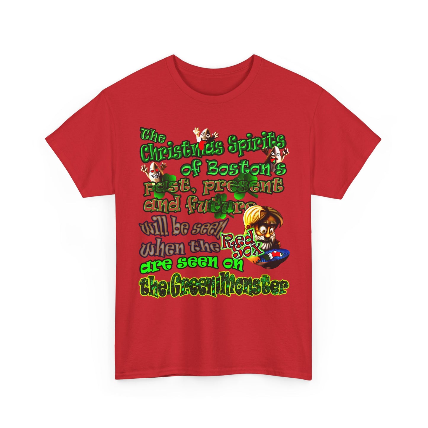 christmas spirits of boston - Unisex Heavy Cotton Tee