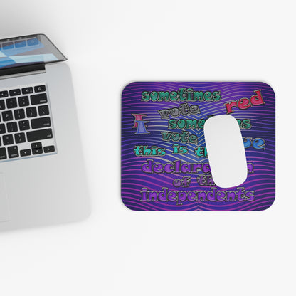 declaration of the independents - Mouse Pad (Rectangle) (purple wave)