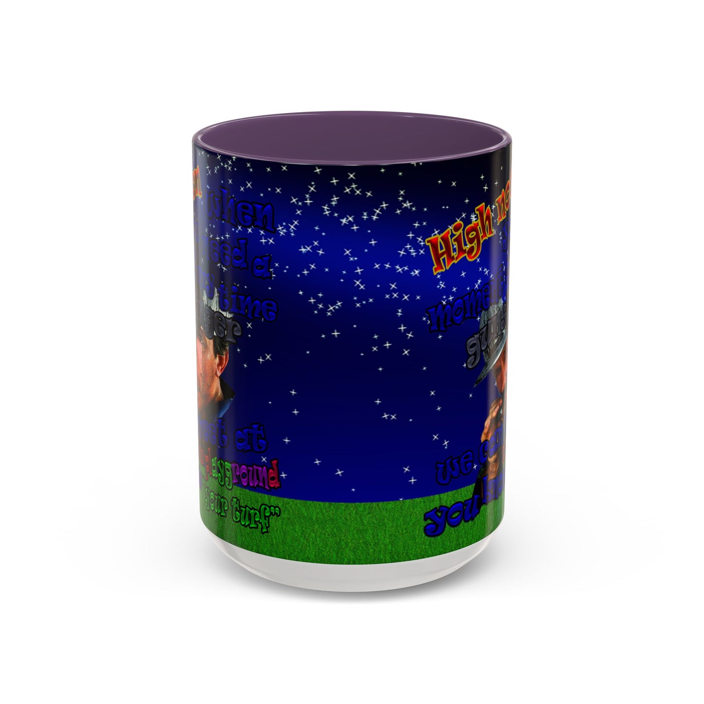 high noon - Accent Mug ('snoops' background)