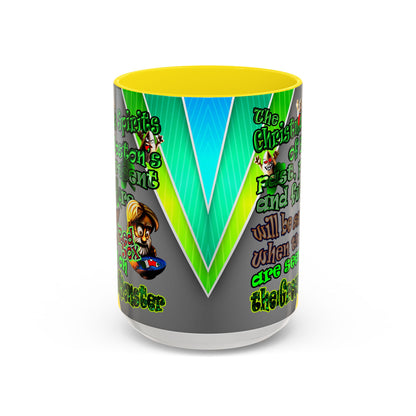 christmas spirits of boston - Accent Mug (rainbow split)