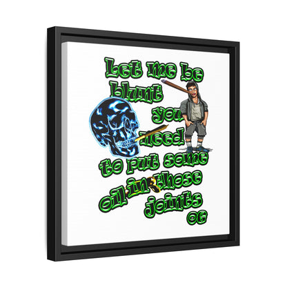 og - framed canvas art (white)