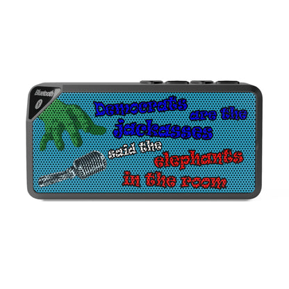 donkeys and elephants - Jabba Bluetooth Speaker (turquoise)
