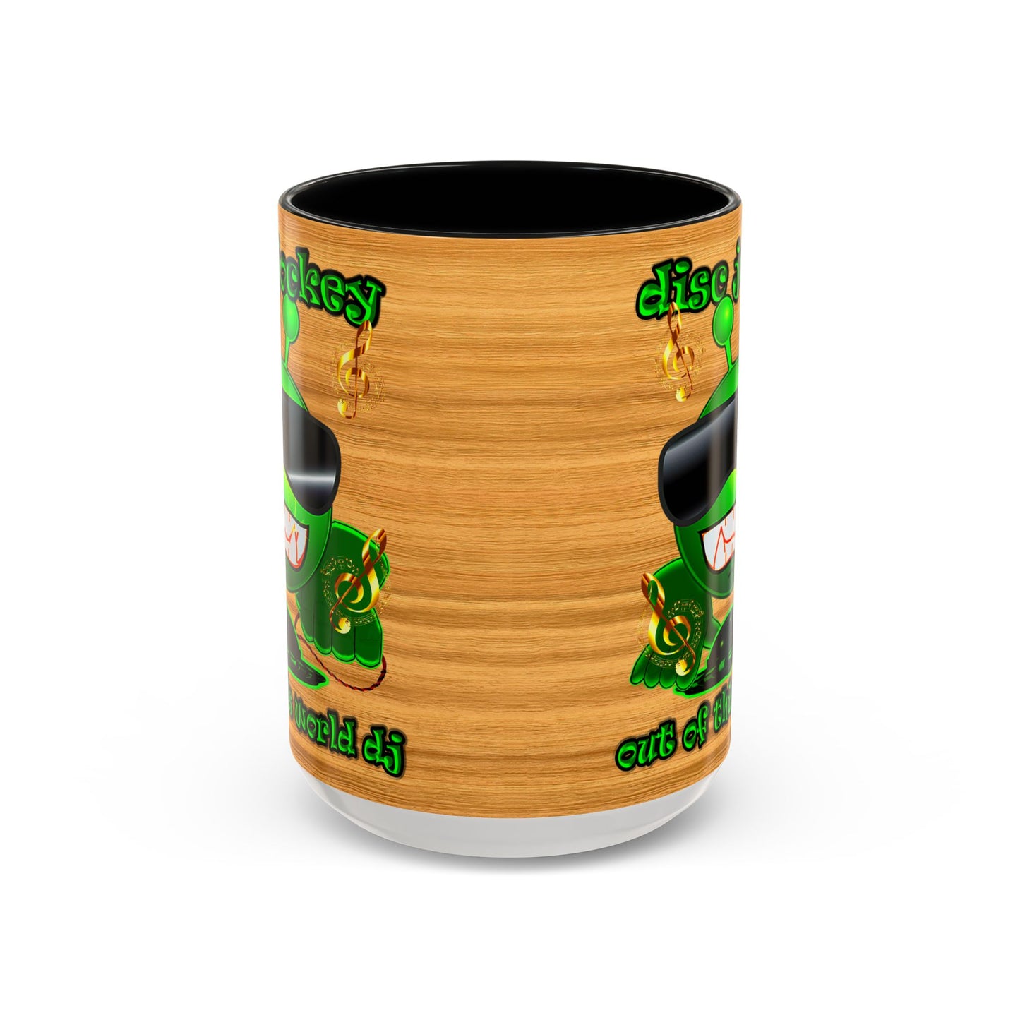 disc jockey - Accent Mug (butterscotch wood finish)