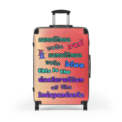 declaration of the independents - Suitcase (yellow-orange wave)