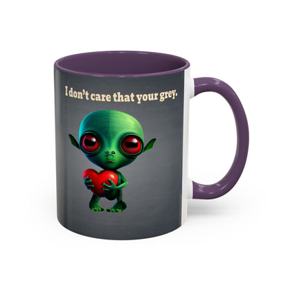 I don't care that your grey - Accent Mug (grey-light grey)