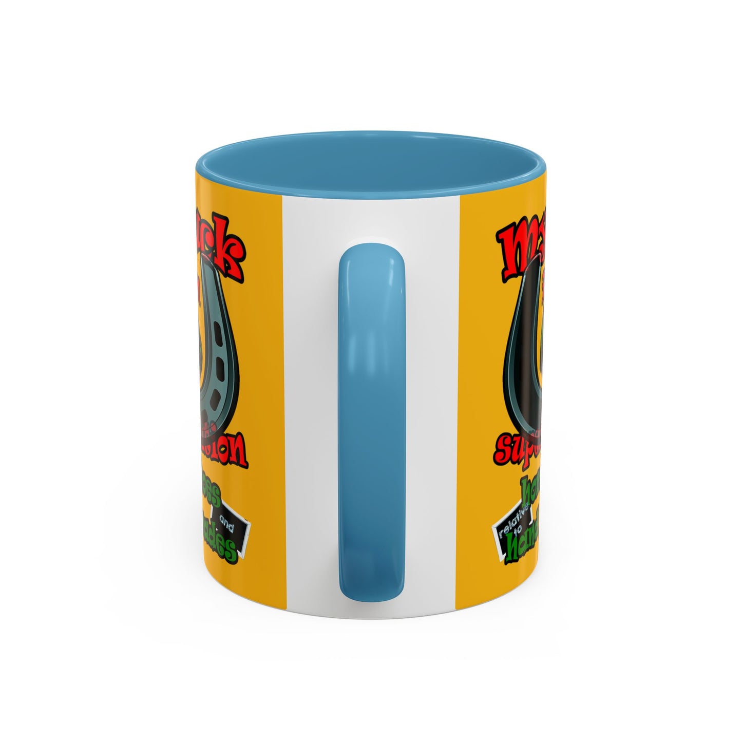 my luck - Accent Mug (yellow)