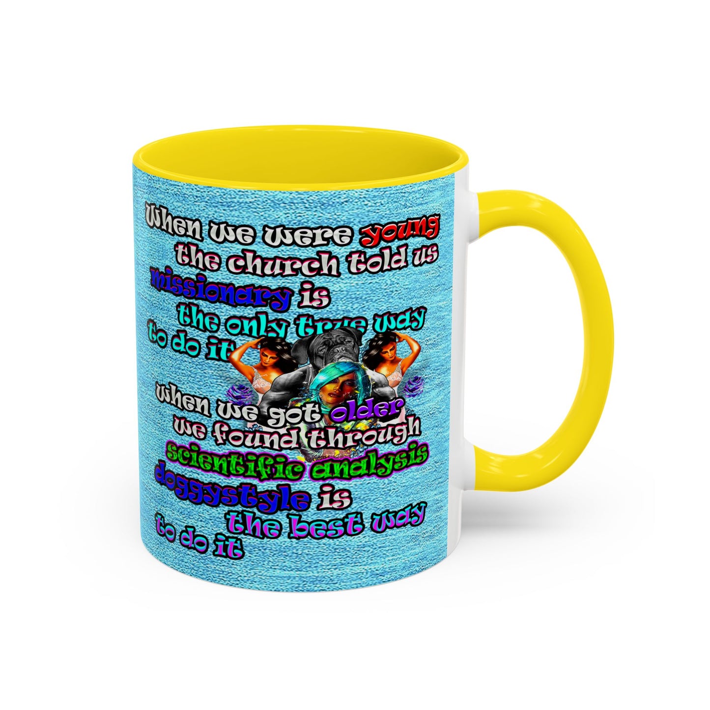 doggystyle - Accent Mug (faded blue)