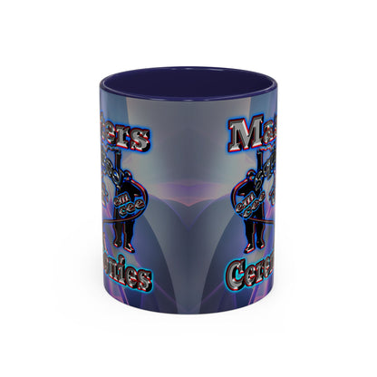em cee squared - Accent Mug (grey-pink wave)