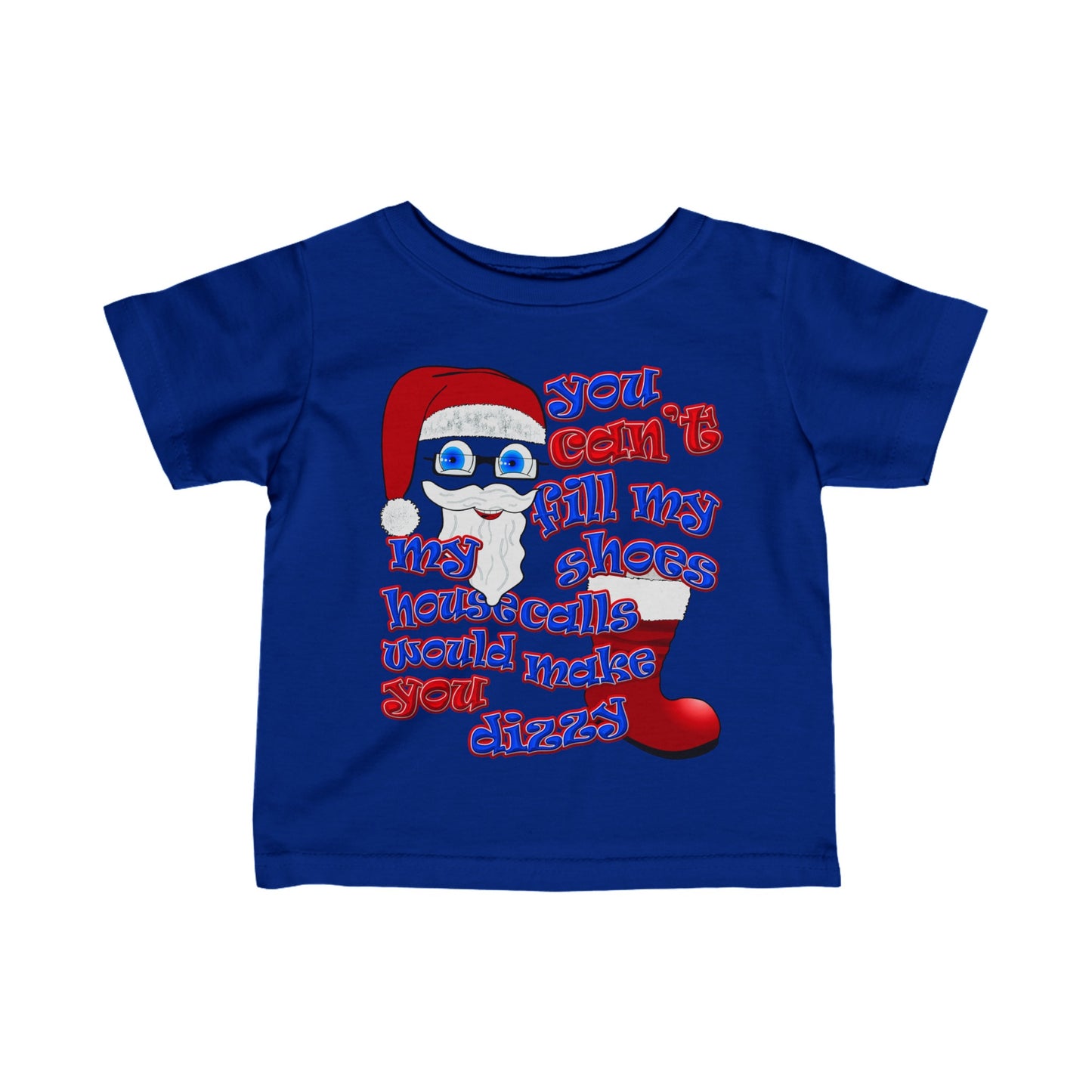 santa's shoes - Infant Fine Jersey Tee
