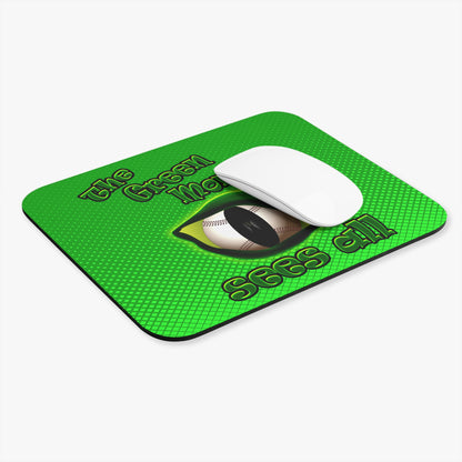 green monster - Mouse Pad (Rectangle) (logo green)