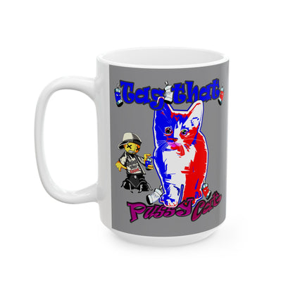 tag that - White Mug (grey)